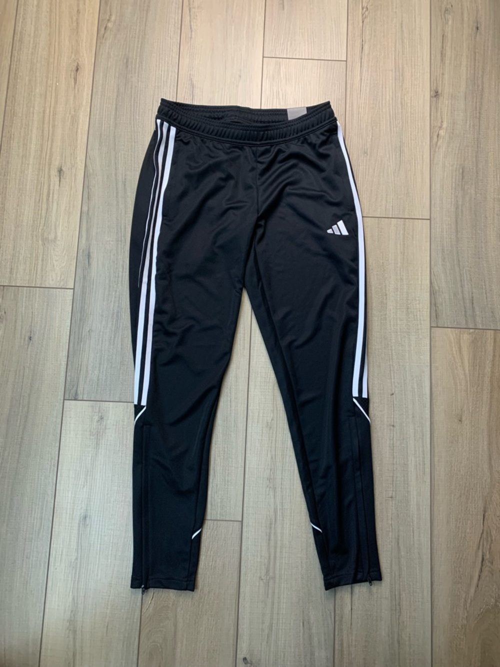*New* Adidas Black Track Pants with White Stripes